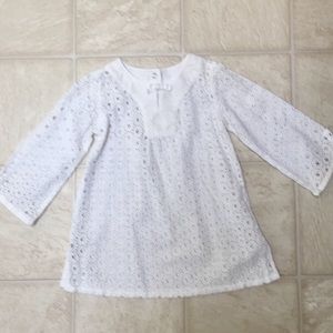 EUC Gymboree Eyelet Swim Coverup 3t